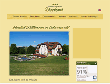 Tablet Screenshot of hotel-jaegerhaus.de
